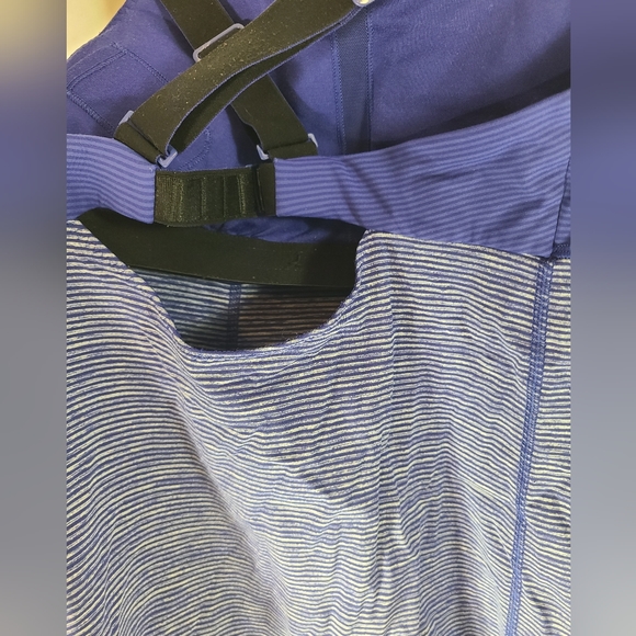 Lululemon Run: Catch Me Tank Tonka Stripe Pigment Blue size 6 - Picture 7 of 10